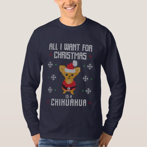 Christmas Chihuahua Ugly Sweater