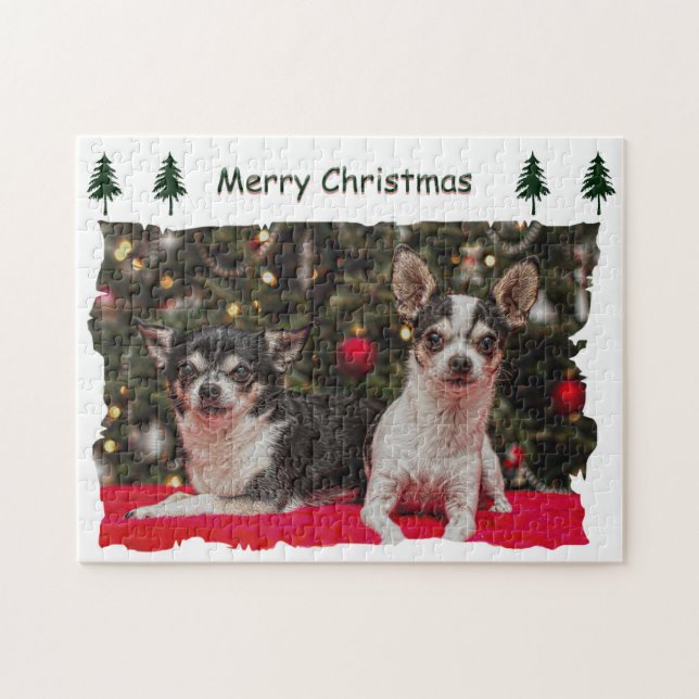 Christmas Chihuahua's Jigsaw Puzzle (Horizontal)