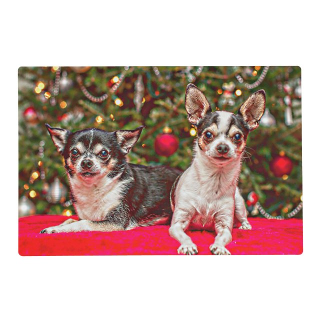 Christmas Chihuahua's Placemat (Front)
