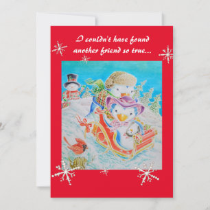 Christmas children's card for a friend.