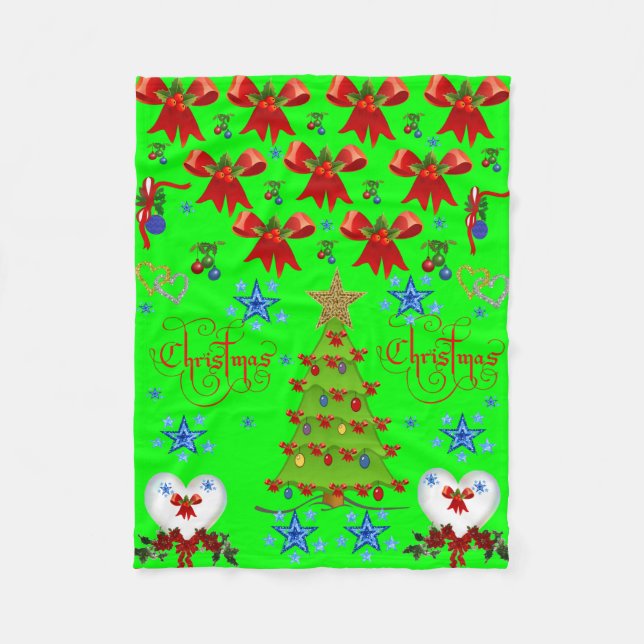 Christmas Children's Fleece Blanket (Front)