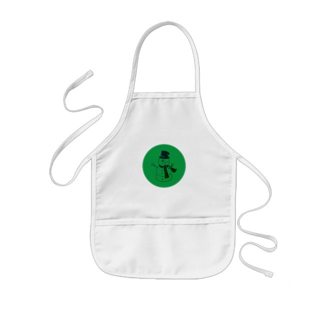 CHRISTMAS CHILDRENS SNOWMAN APRON (Front)