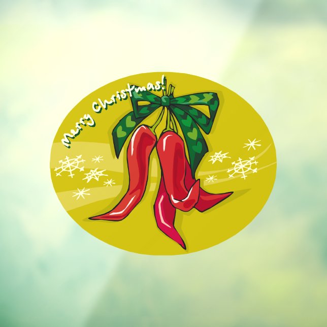 Christmas Chili Peppers Window Cling (Sheet 3)