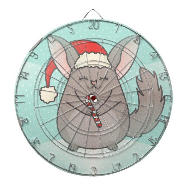 christmas chinchillas dart board (Front)
