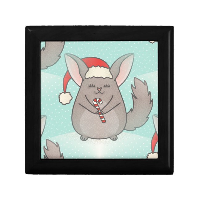 christmas chinchillas jewelry box (Front)