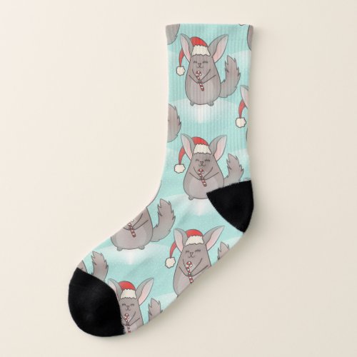 christmas chinchillas socks