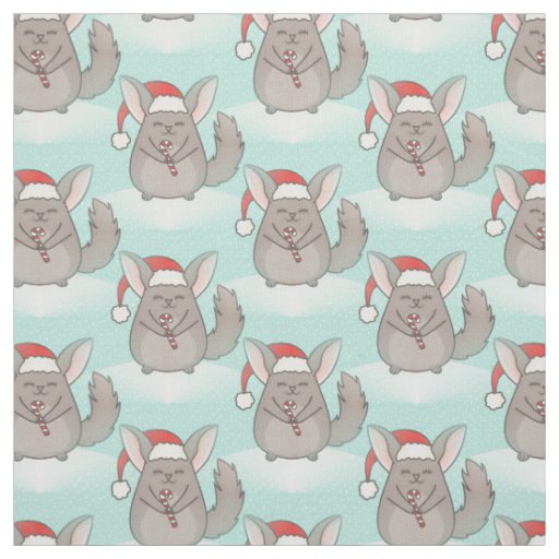 christmas chinchillas xmas fabric