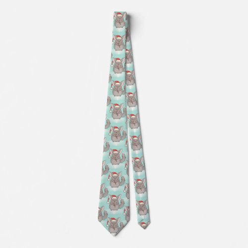 christmas chinchillas xmas menswear mens neck tie