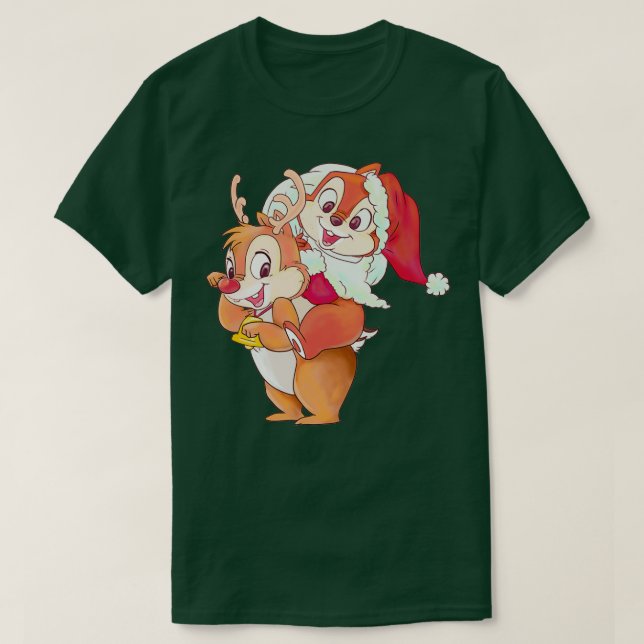 Christmas Chip amp Dale  T-Shirt (Design Front)