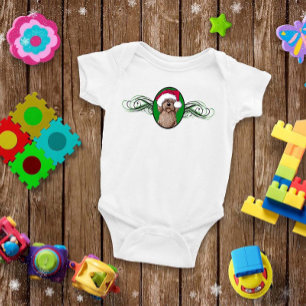 Christmas Chocolate Doodle Baby Bodysuit