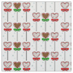 Christmas Chocolate Lollipops with Bows Fabric