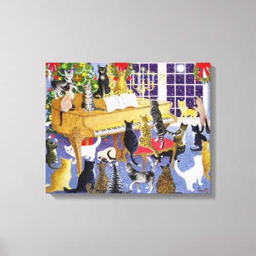 Christmas Chorus Canvas Print