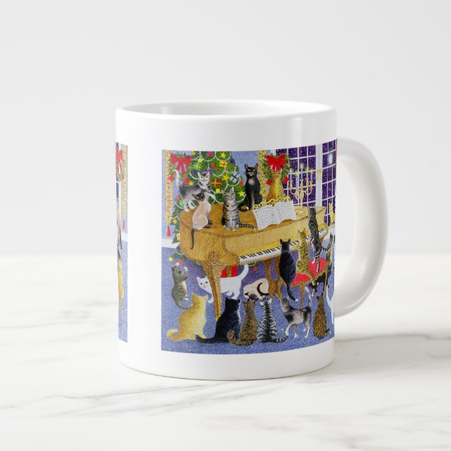 Christmas Chorus Giant Coffee Mug (Front Right)