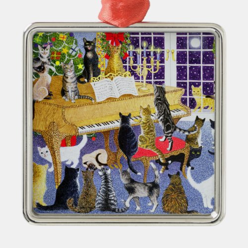 Christmas Chorus Metal Ornament