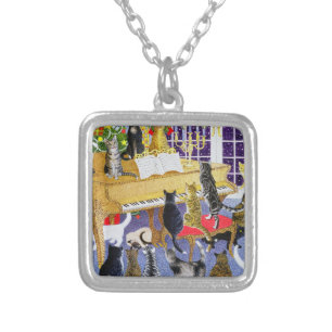 Christmas Chorus Silver Plated Necklace