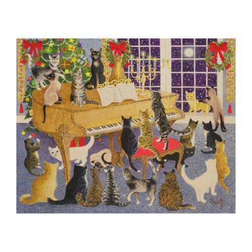 Christmas Chorus Wood Wall Art