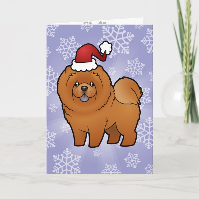 Christmas Chow Chow Holiday Card (Front)
