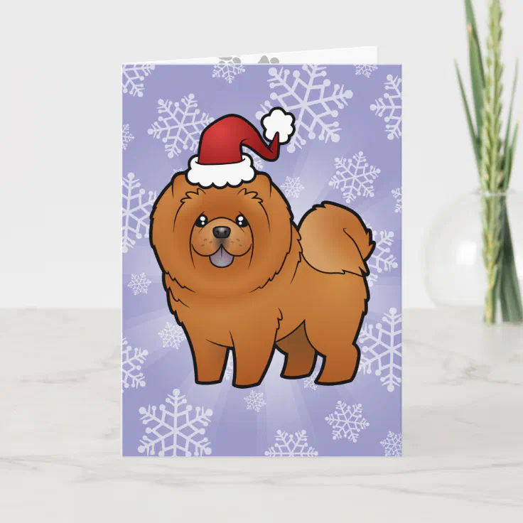 Christmas Chow Chow Holiday Card | Zazzle