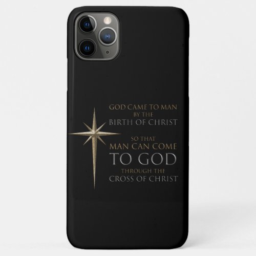 Christmas Christian Faith Star Birth  Cross iPhone 11 Pro Max Case