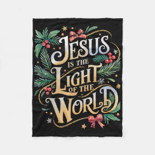 Christmas Christian Nativity Scene Gifts Jesus Is Fleece Blanket