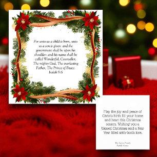 Christmas Christian Personalized Holiday Card