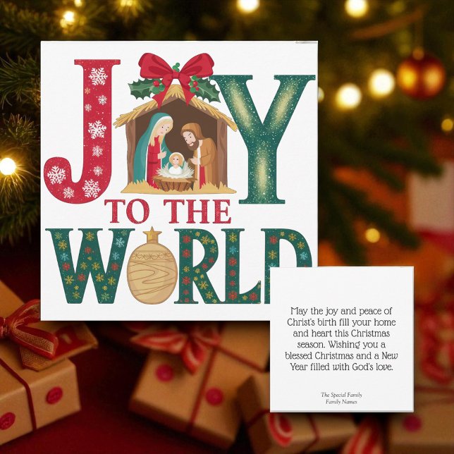 Christmas Christian Personalized Holiday Card (Creator Uploaded)