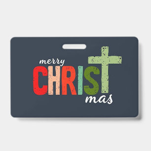 Christmas Christian Text Inspirational  Badge