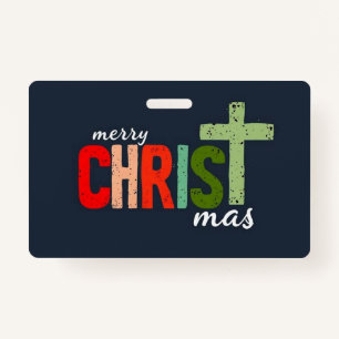 Christmas Christian Text Inspirational  Badge