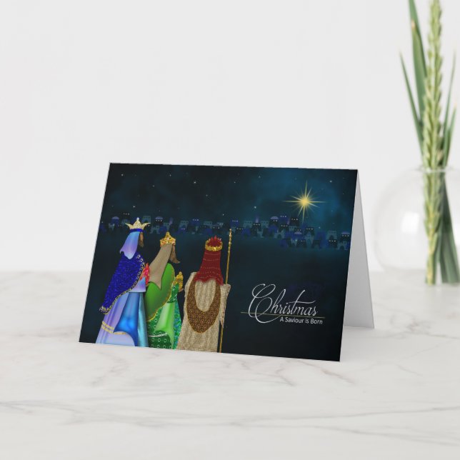 Christmas, Christian, Three Kings/Wise Men Card (Front)