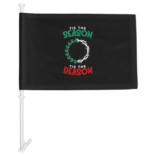 Christmas Christian - Tis The Season Car Flag