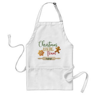 Christmas - "Christmas Baking Team"- Personalize Adult Apron