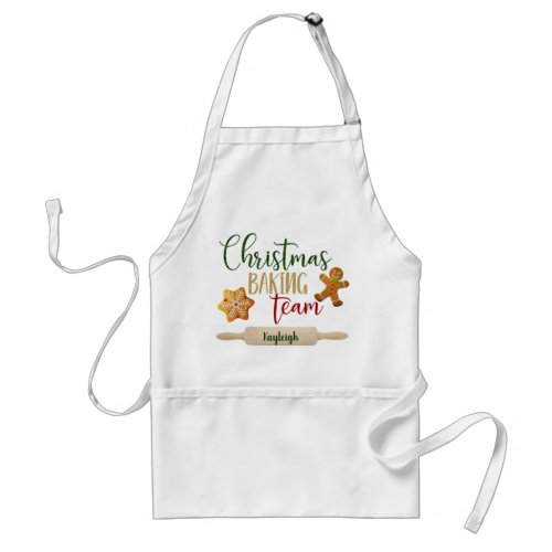 Christmas _ Christmas Baking Team_ Personalize Adult Apron