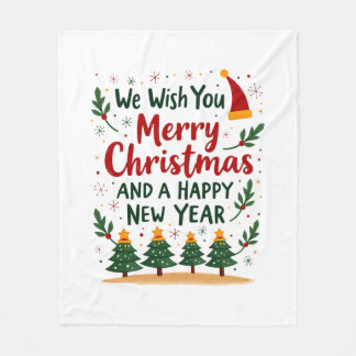 Christmas Christmas Christmas Christmas Christmas Fleece Blanket