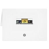 Christmas Christmas Poinsettia Happy Holidays card (Back Horizontal)