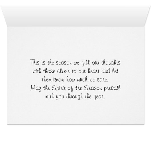 Christmas Christmas Poinsettia Happy Holidays card (Inside Horizontal (Bottom))