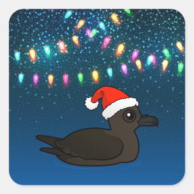 Christmas Christmas Shearwater Square Sticker (Front)