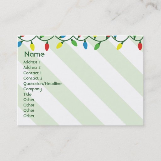 Customizable Christmas - Chubby Business Cards