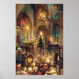 Christmas Church, Christmas Gifts Poster