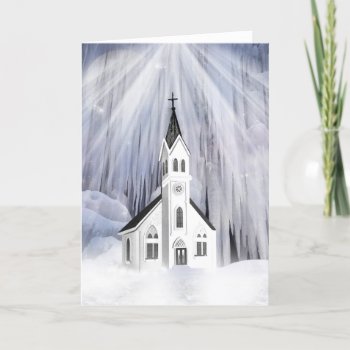 Christmas Church Holiday Card by deemac2 at Zazzle