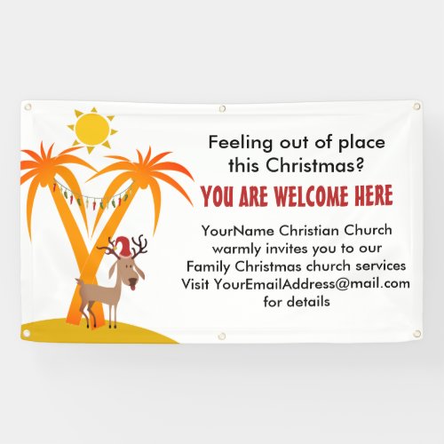 Christmas Church Invitation Banner