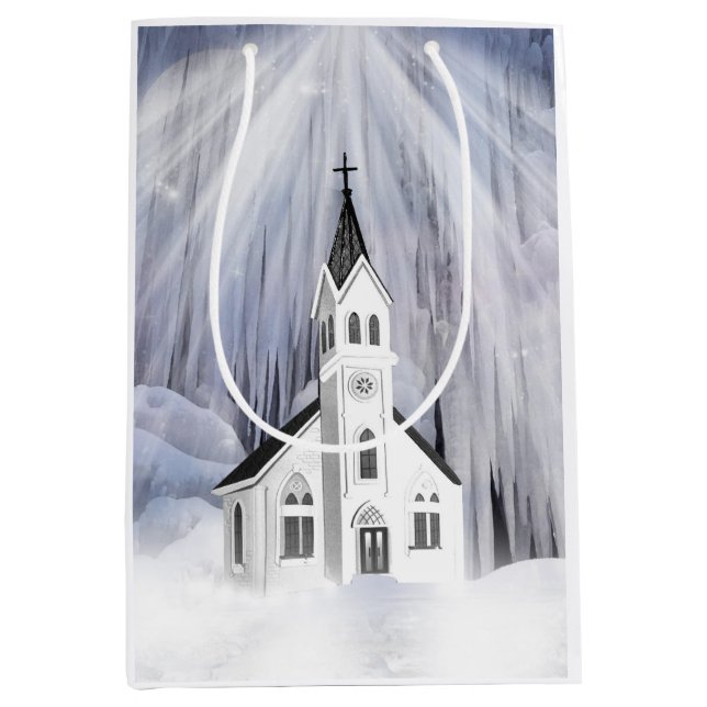 Christmas church medium gift bag (Front)