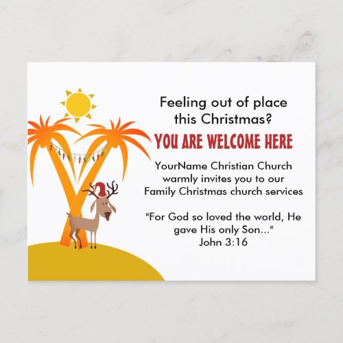 Christmas Church Services Invitation