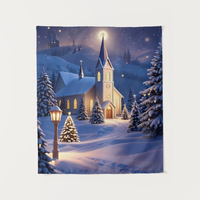 Christmas Church Tapestry (Front)