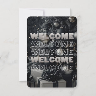 Christmas Church Welcome Connection Card Template