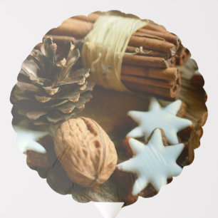 Christmas Cinnamon Sticks and Stars Balloon