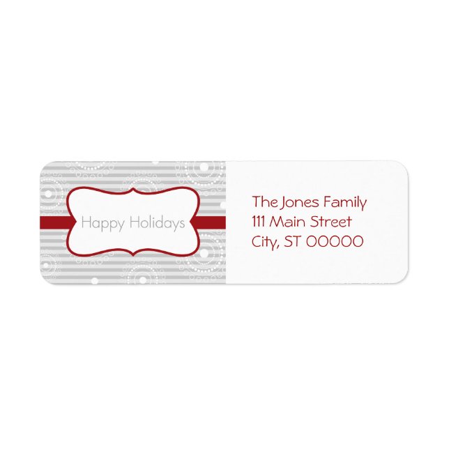 Christmas Circles - Blue Silver Label (Front)