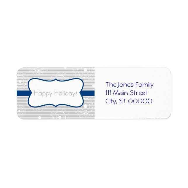 Christmas Circles - Blue Silver Label (Front)