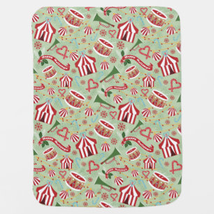 Christmas Circus Baby Blanket