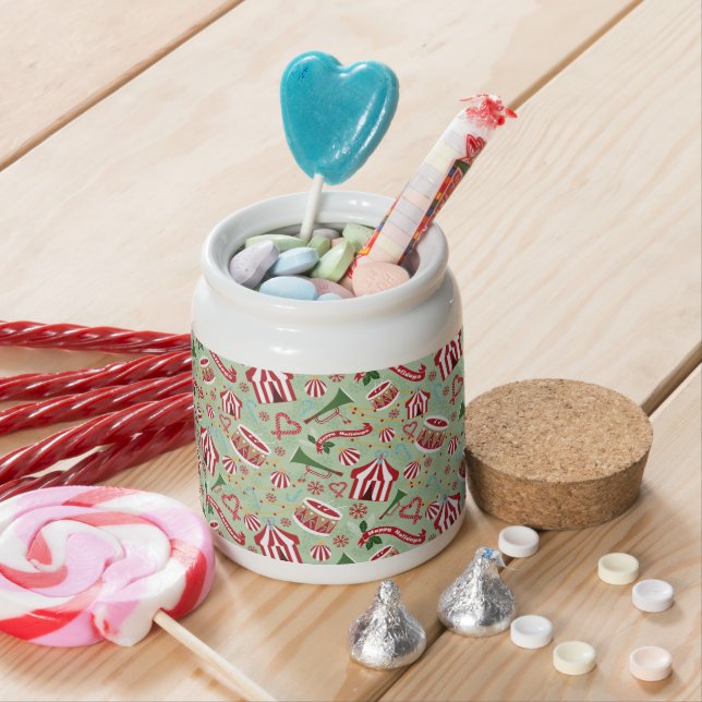 Christmas Circus Candy Jar (In Situ)