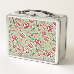 Christmas Circus Metal Lunch Box
